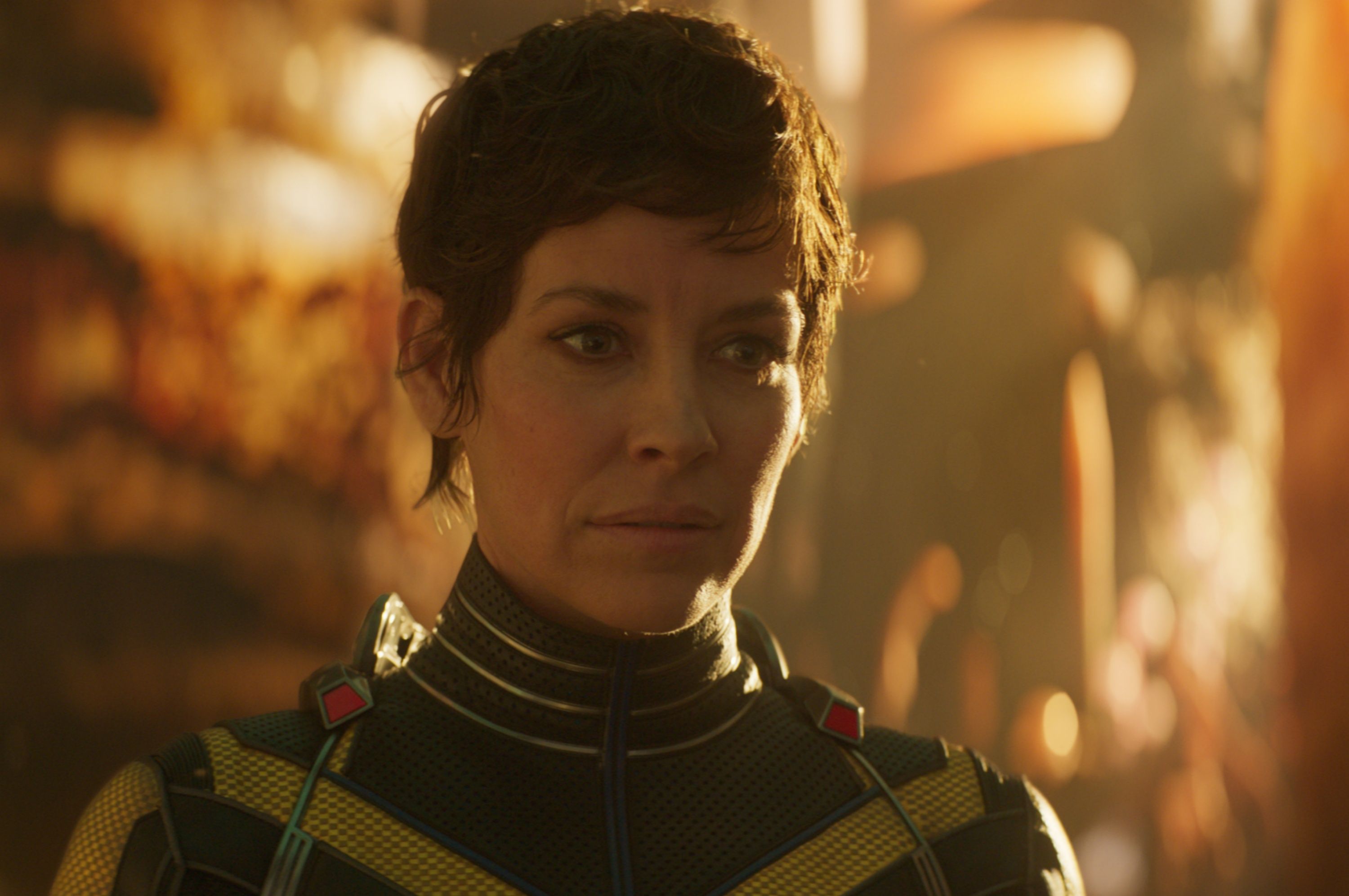 Evangeline Lilly as Hope Van Dyne in Ant-Man and The Wasp: Quantumania