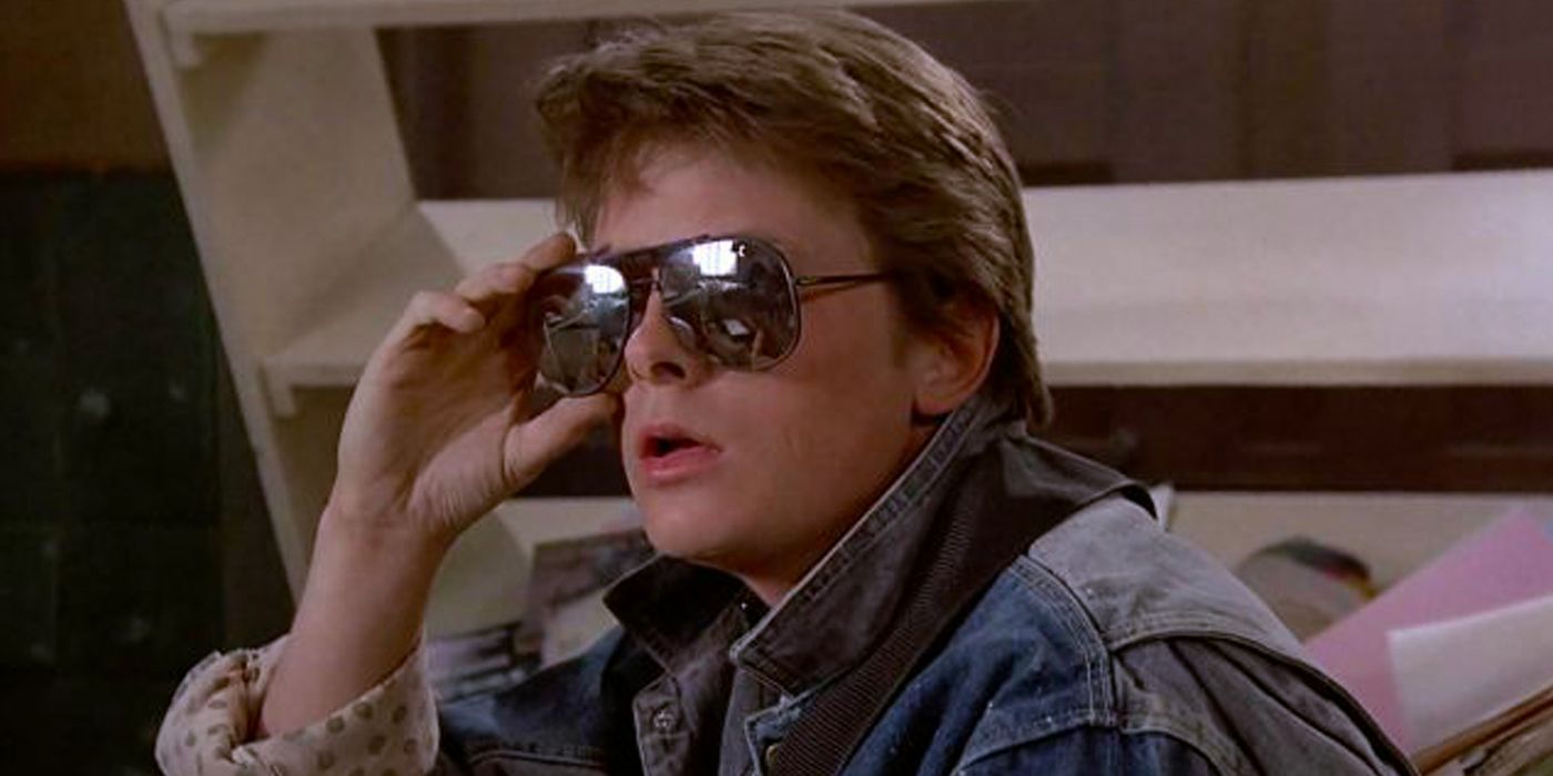 Michael J Fox as Marty McFly in Back to the Future