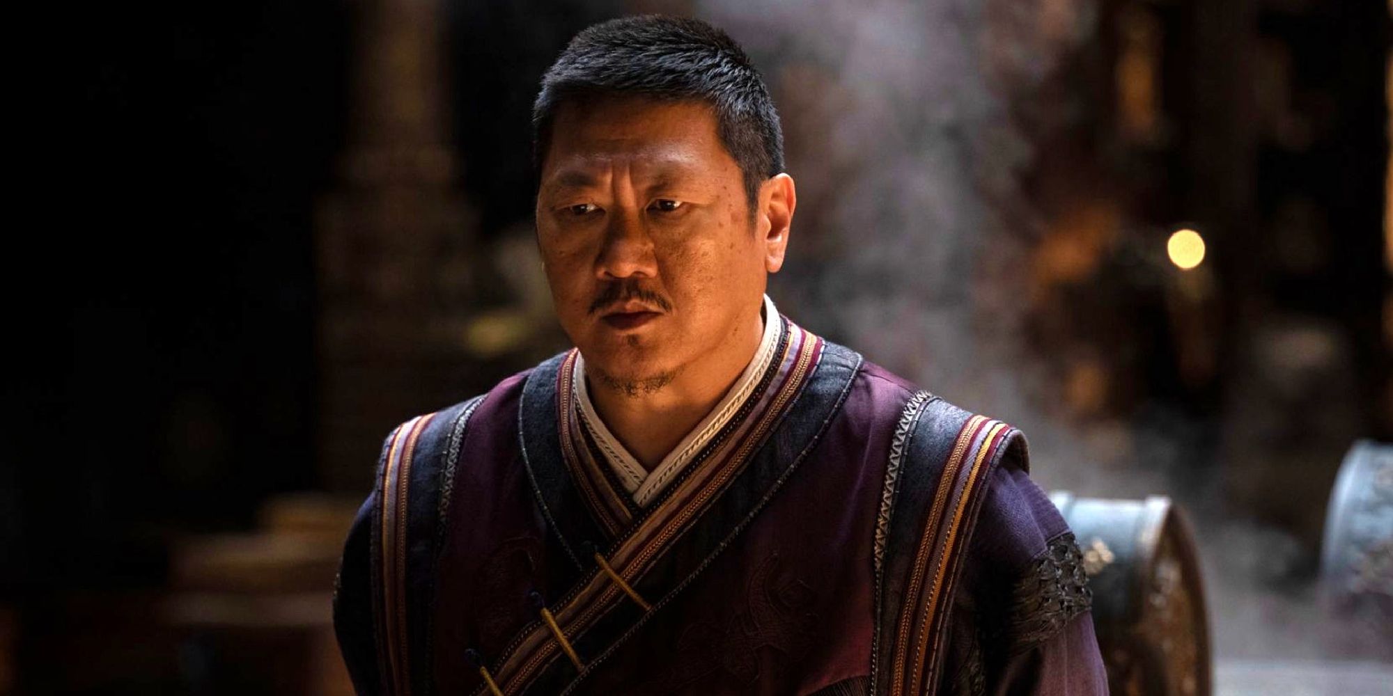 Wong standing and looking pensive in 'Doctor Strange'