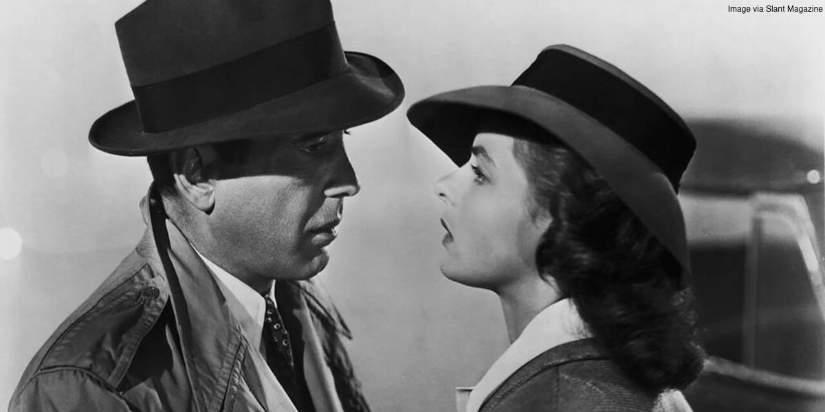 Humphrey Bogart and Ingrid Bergman in Casablanca