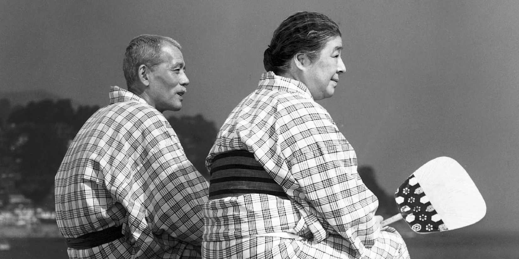 Chieko Higashiyama and Chishû Ryû in Tokyo Story
