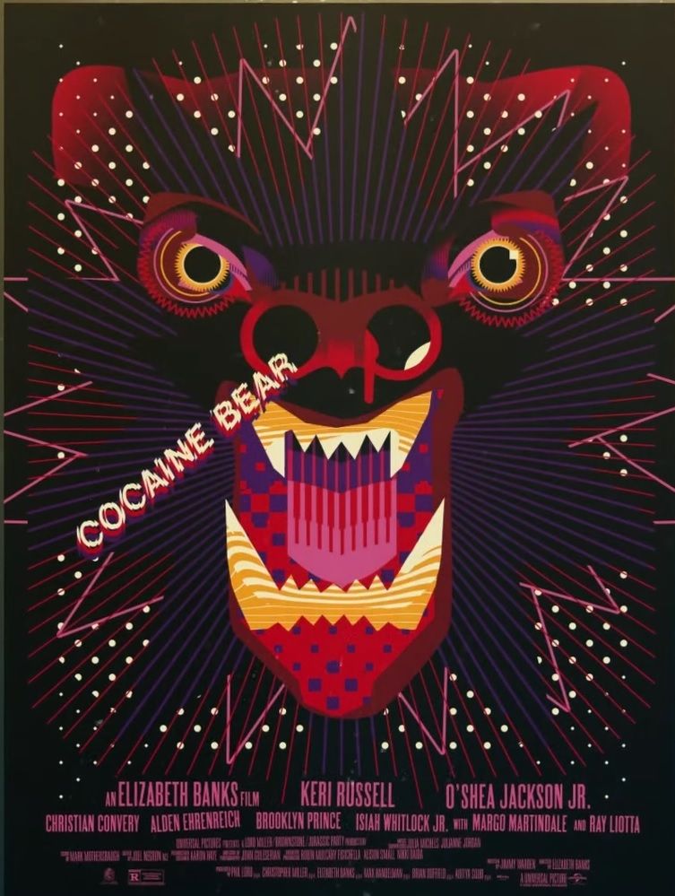 Cocaine Bear Mondo Poster