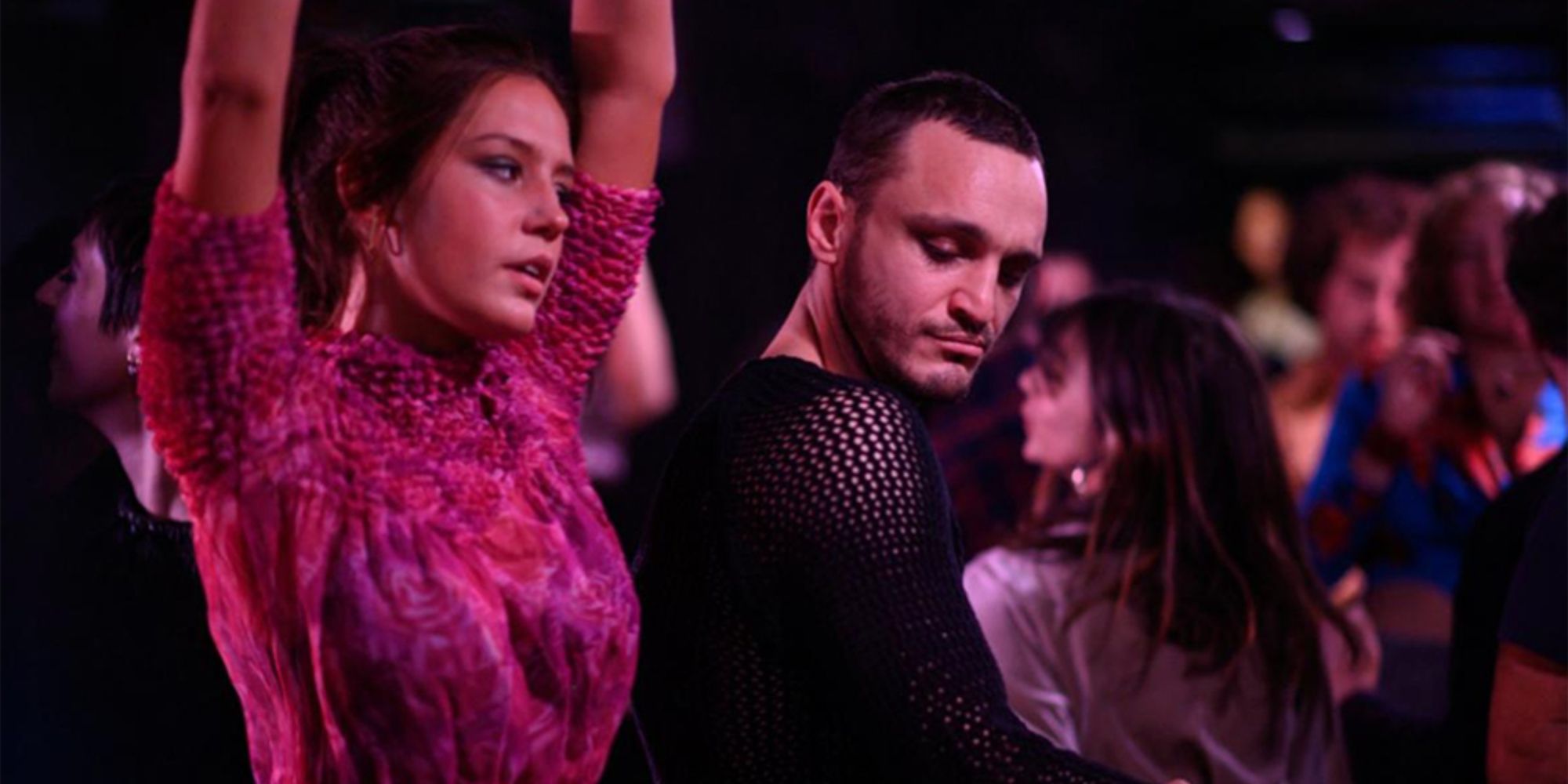 Adèle Exarchopoulos and Franz Rogowski dancing in Passages.
