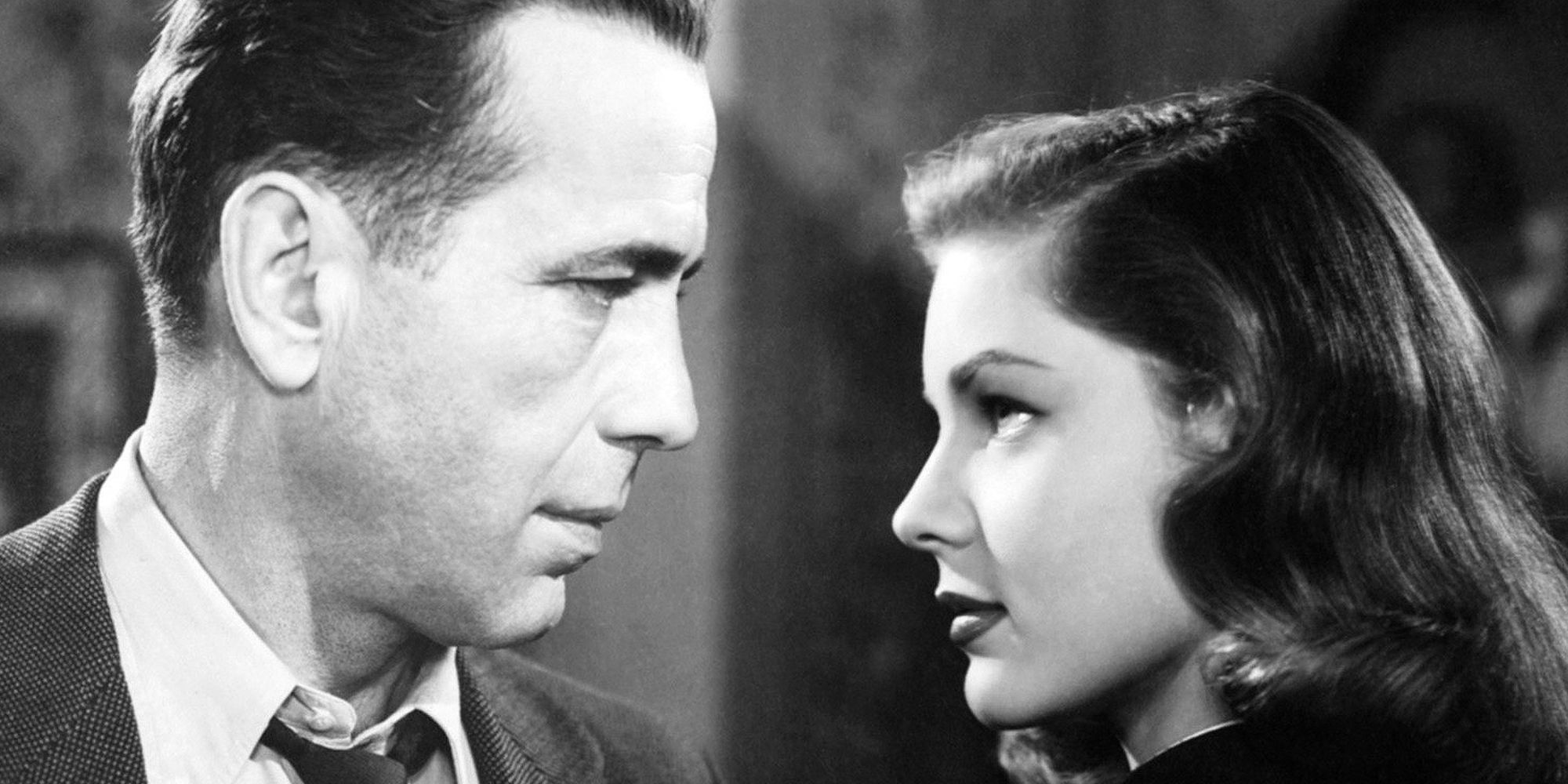 Philip Marlowe and Vivian Sternwood face to face in The-Big-Sleep