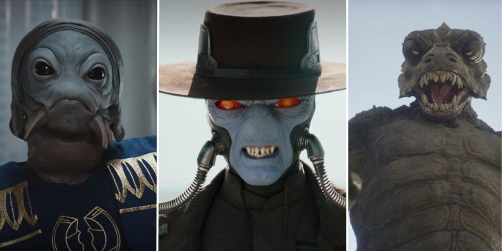 The Pyke Boss, Cad Bane, and the Sand Beast from Star Wars
