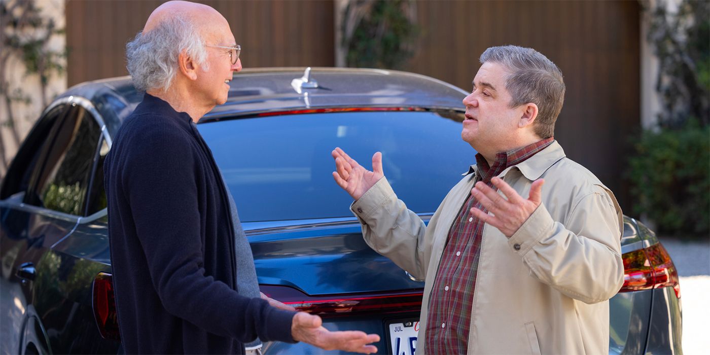 Patton Oswalt and Larry David in Curb Your Enthusiasm