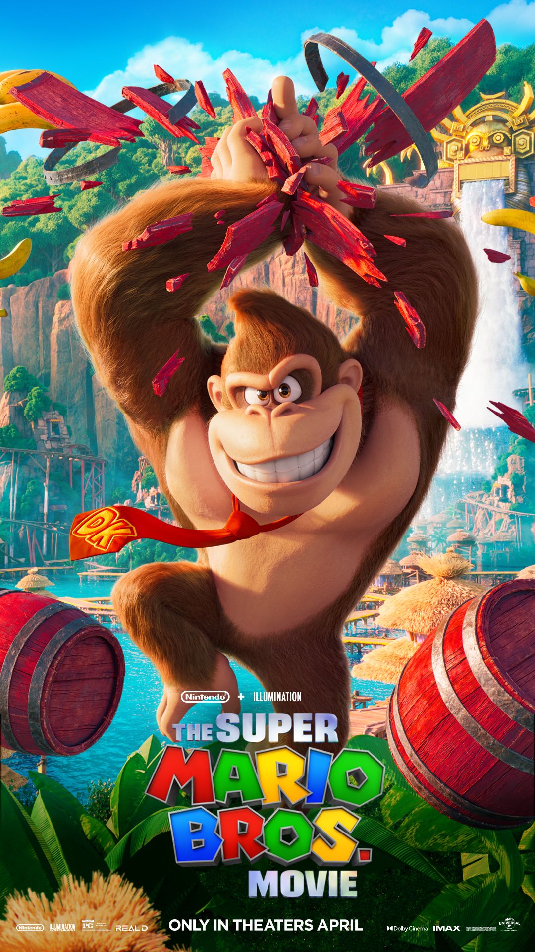Donkey Kong dans l'affiche du film Super Mario Bros.