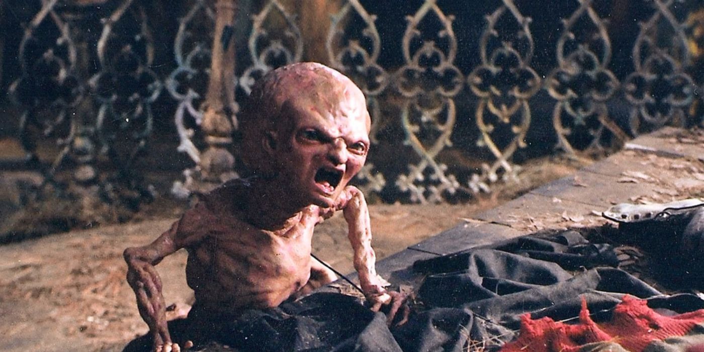 Deformed baby Freddy in Nightmare on Elm Street 5: The Dream Child