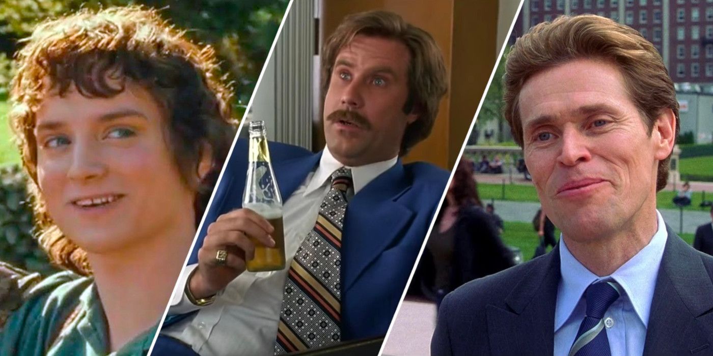 Frodo Baggins from The Lord of the Rings The Fellowship of the Ring, Ron Burgundy from Anchorman, and Norman Osborn from Spider-Man