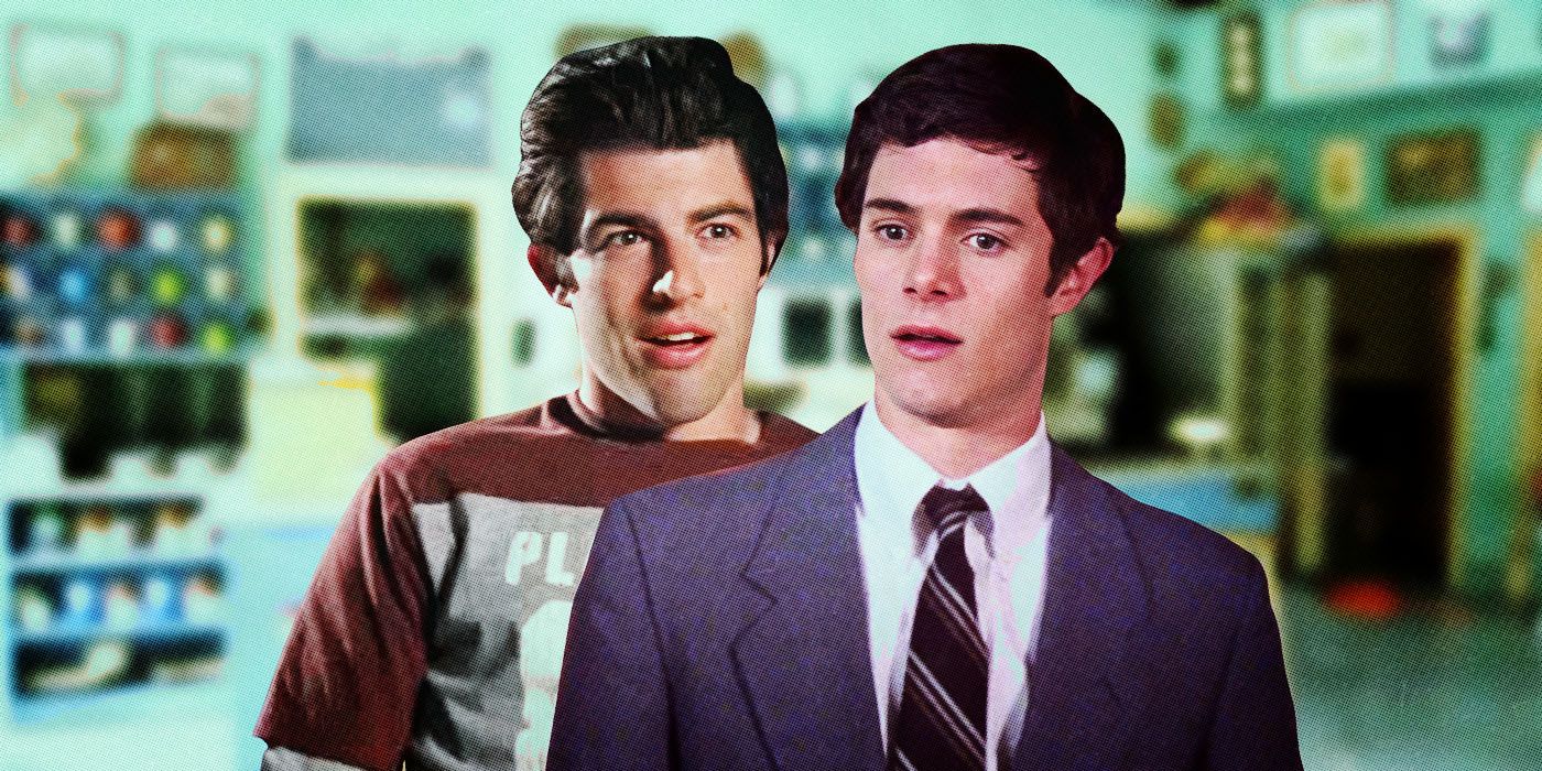 Max Greenfield and Adam Brody in Gilmore Girls