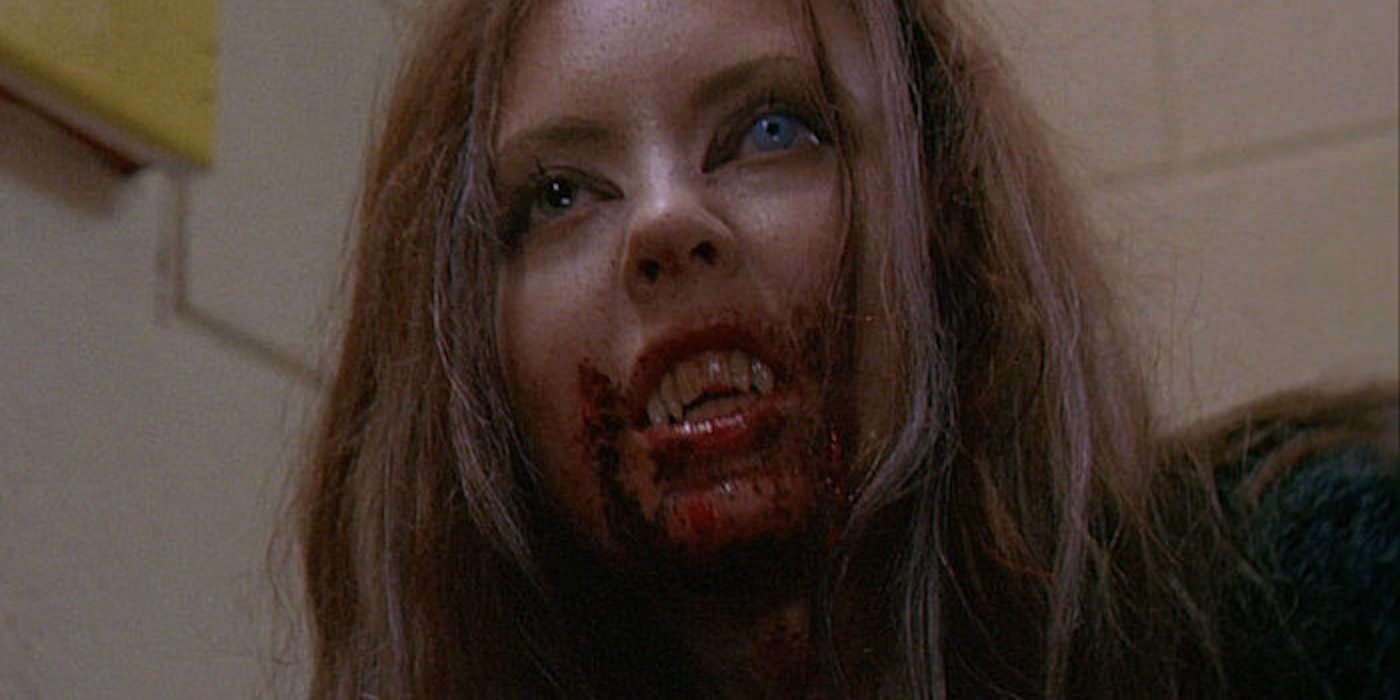 Katharine Isabelle as Ginger a teenage girl werewolf in 'Ginger Snaps'