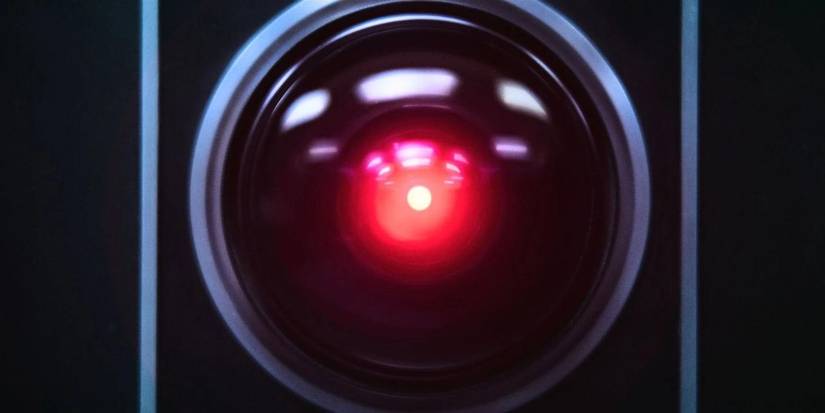 The flashing red light of Hal 9000 in 2001 A Space Odyssey