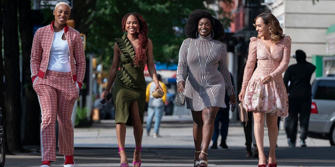 Meagan Good, Grace Byers, Jerry Johnson and Shoniqua Shandai in Harlem Season 2