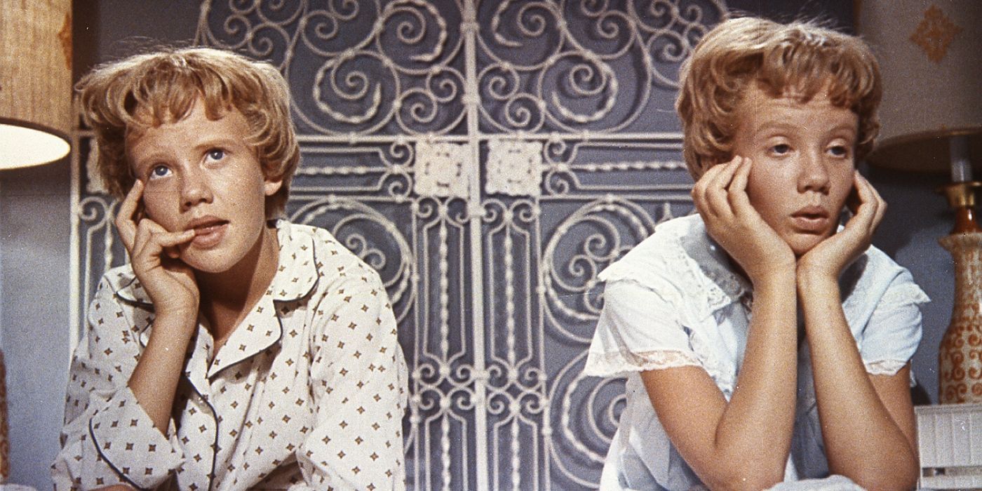 Hayley Mills as Susan and Sharon in the original Parent Trap