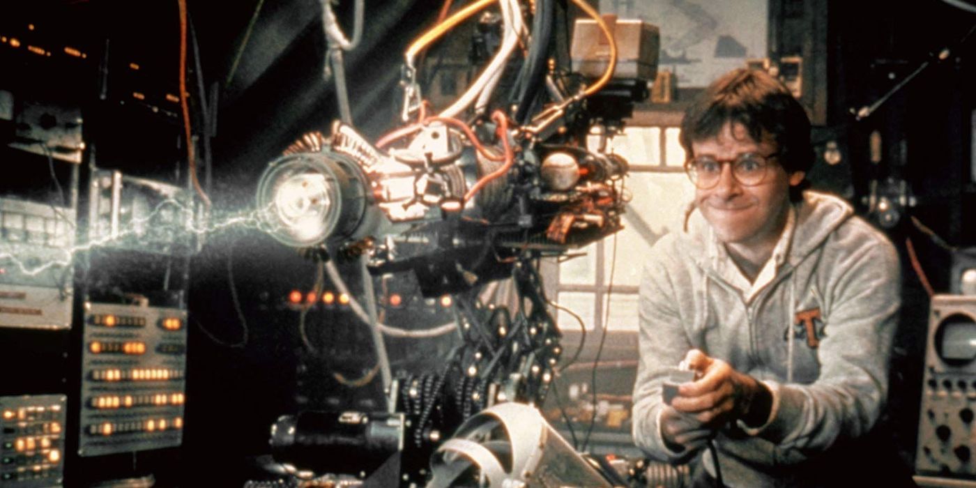 Rick Moranis with the shrinking machine in Honey, I Shrunk the Kids