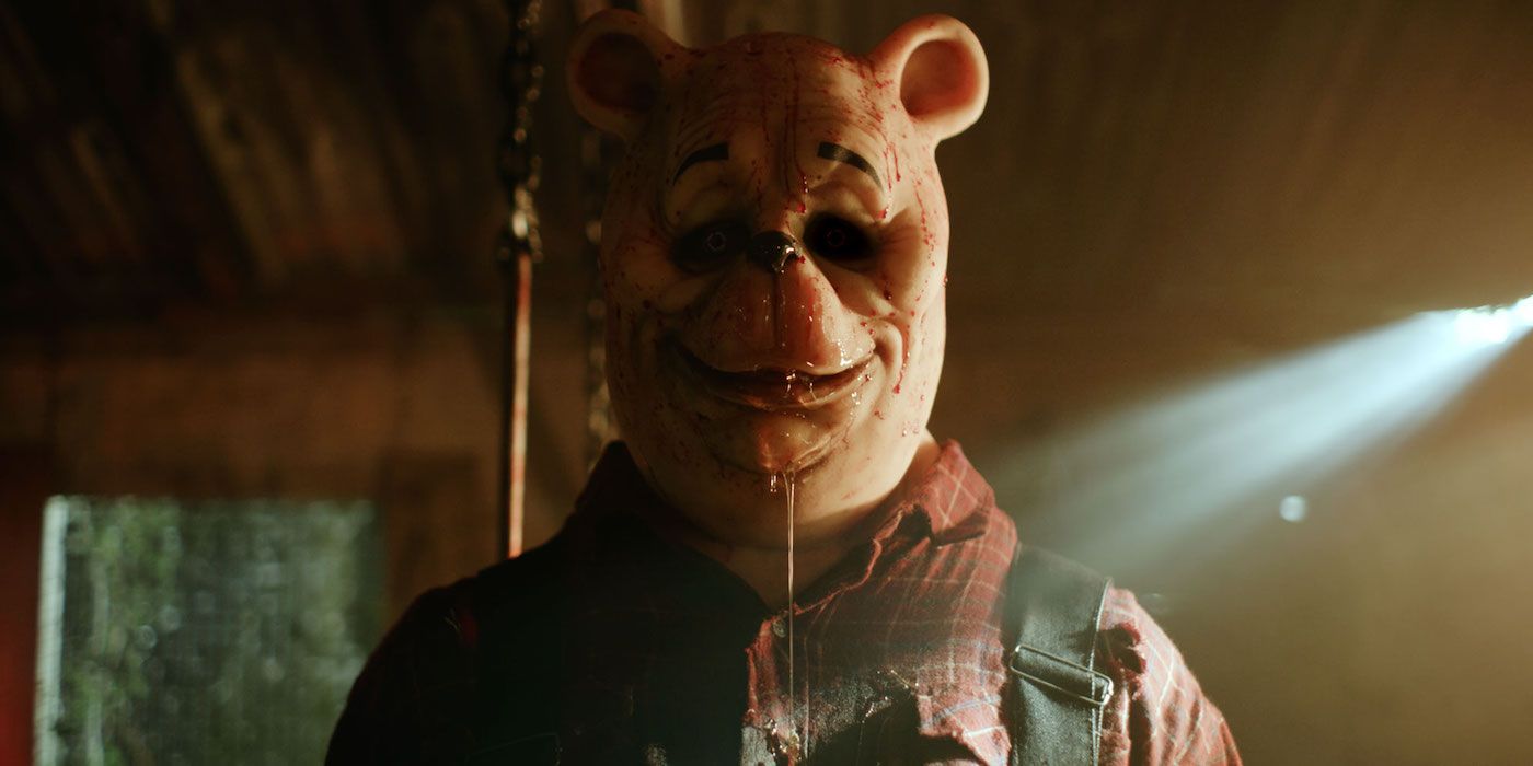 Winnie-the-Pooh: Blood and Honey in a bear suit dripping with blood 
