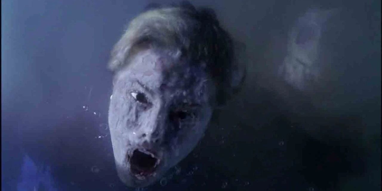 Kristi Angus's frozen face in Jason X