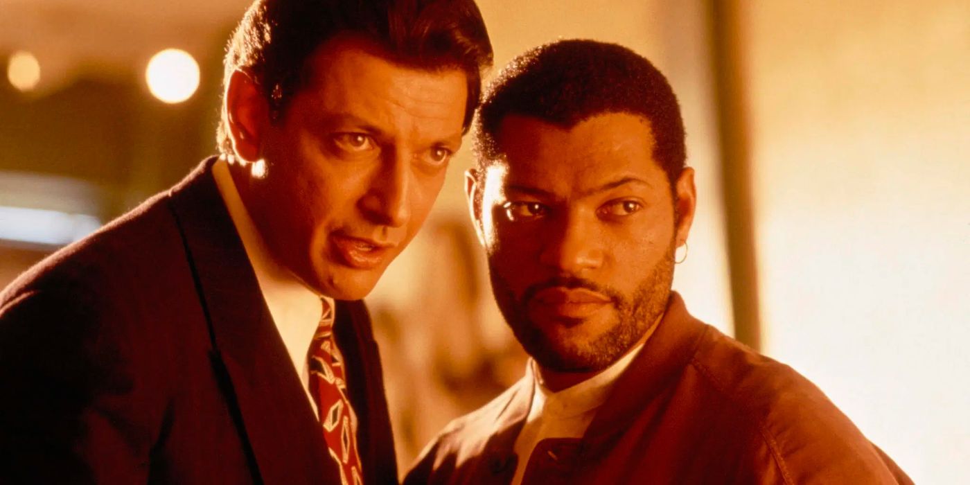 Jeff Goldblum dan Laurence Fishburne dalam Deep Cover (1992)