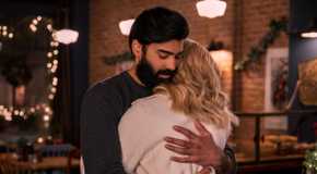 Raymond Black as Joe hugs Brianne Howey as Georgia in 'Ginny & Georgia'