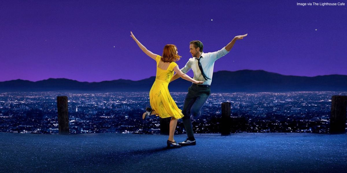 Mia and Sebastian dancing in La La Land