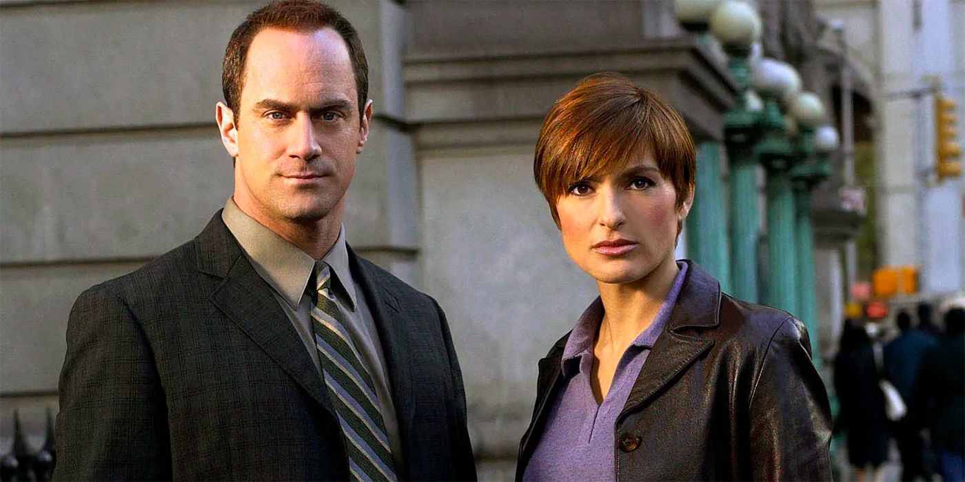 Christopher Meloni dans le rôle d'Elliot Stabler et Mariska Hargitay dans le rôle d'Olivia Benson dans Law & Order : SVU