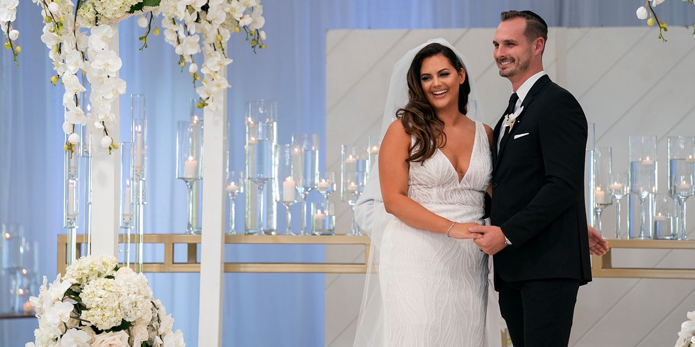 The wedding of Alexa Alfia and Brennon Lemieux on Love is Blind Season 3. 