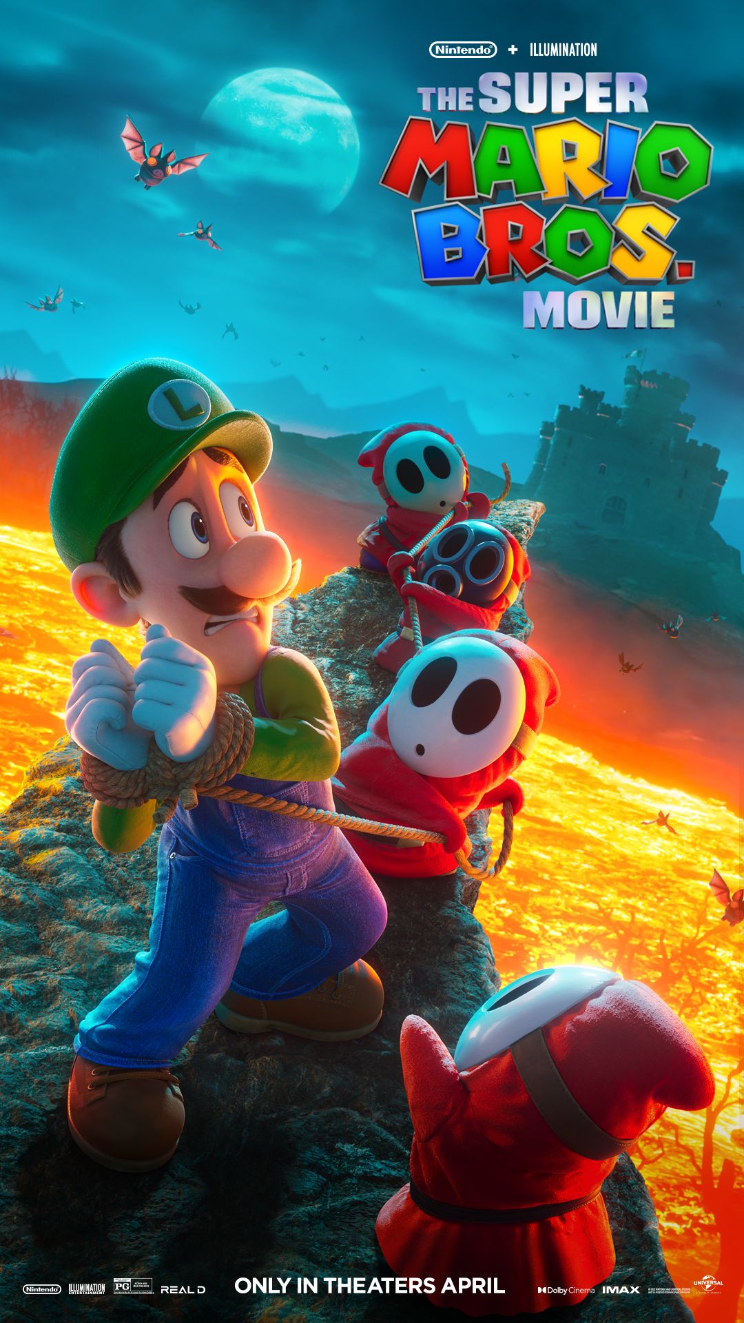 Luigi dans l'affiche du film Super Mario Bros.