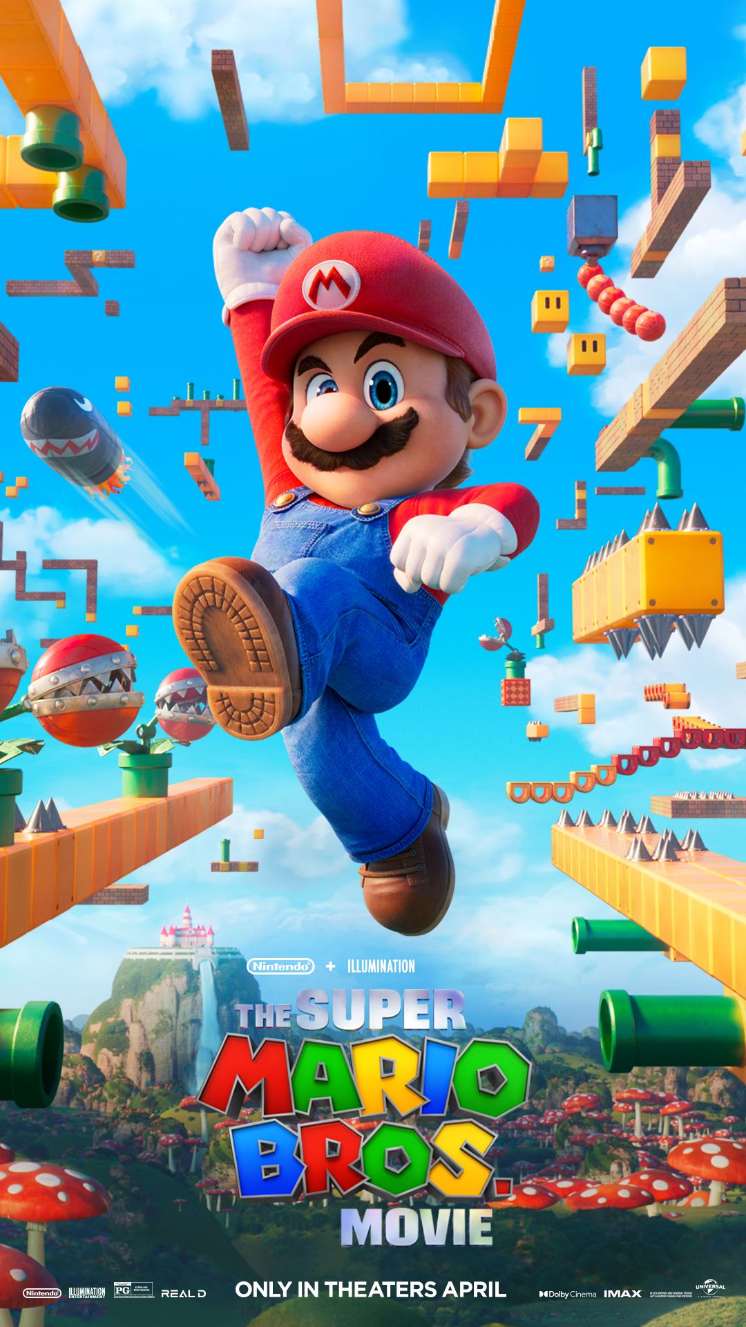 Mario dans l'affiche du film Super Mario Bros.