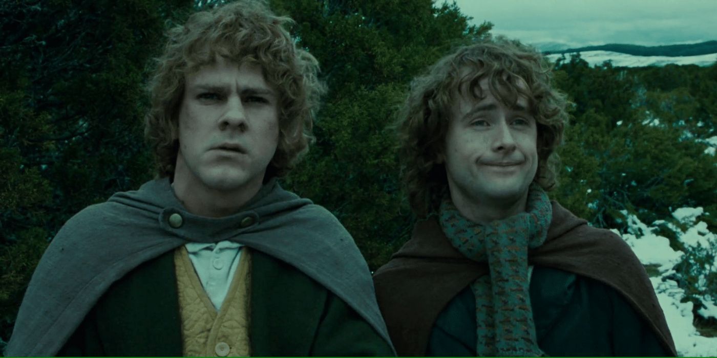 Merry dan Pippin dalam The Lord of the Rings The Fellowship of the Ring
