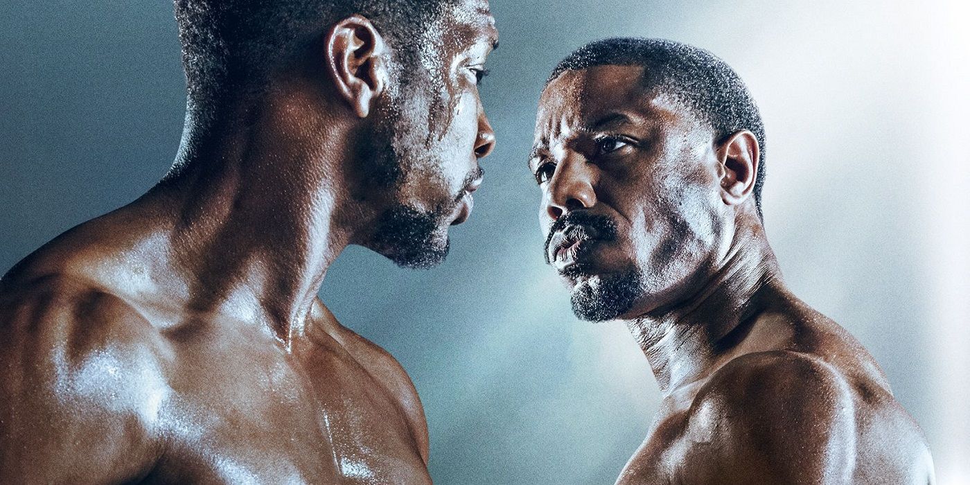 Michael B Jordan et Jonathan Majors dans l'affiche de Creed 3