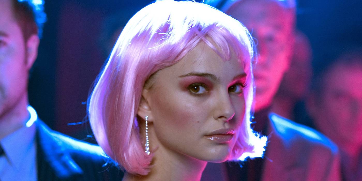 Natalie portman pink wig movie