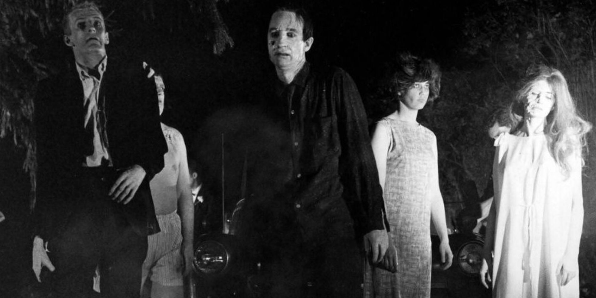 A still from 'Night Of The Living Dead', featuring the first popularized versions of zombies