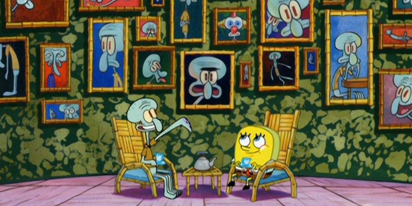 Squidward dan SpongeBob dalam episode tersebut 