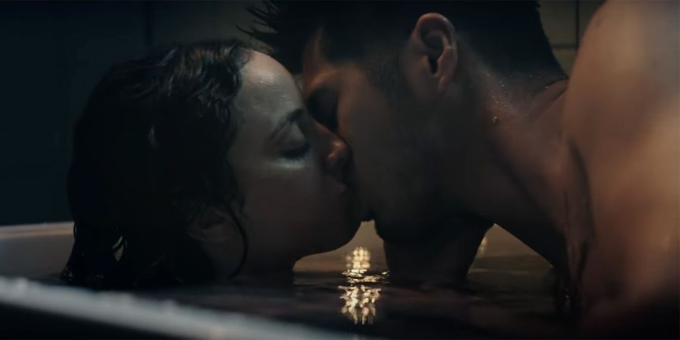Ross Butler and Kiana Madeira kissing in Perfect Addiction