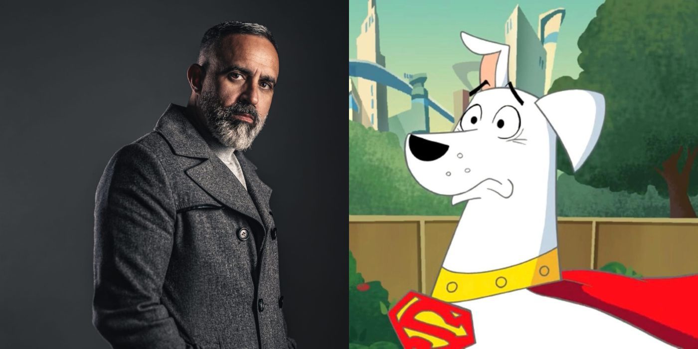 Sam Vincent dengan karakternya, Krypto the Super Dog
