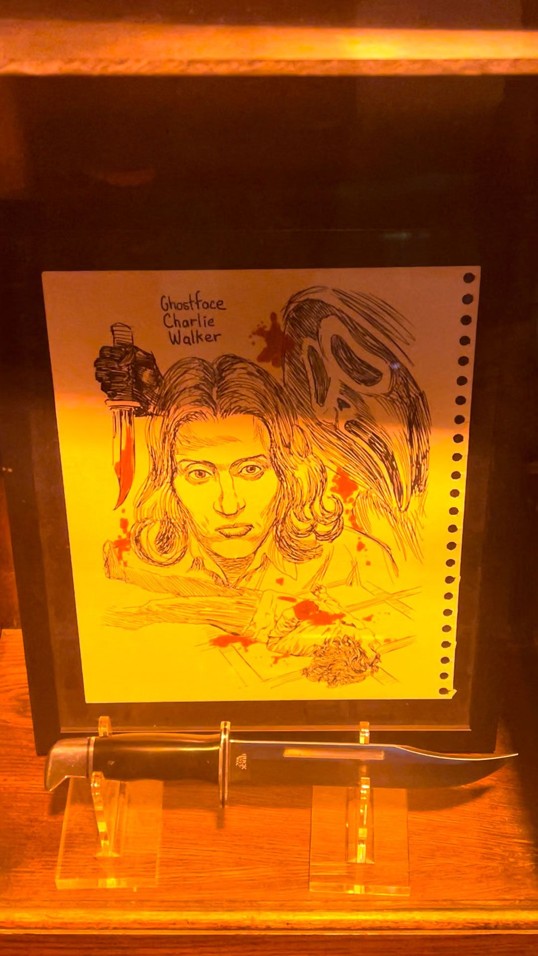 Charlie was drawn in the Scream VI experience