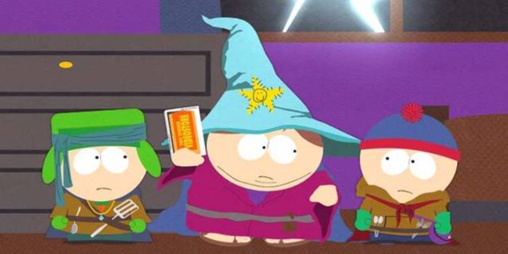 Kyle, Eric and Stan dressed as Lord of the Rings characters in South Park, The Return of the Fellowship of the Ring to the Two Towers