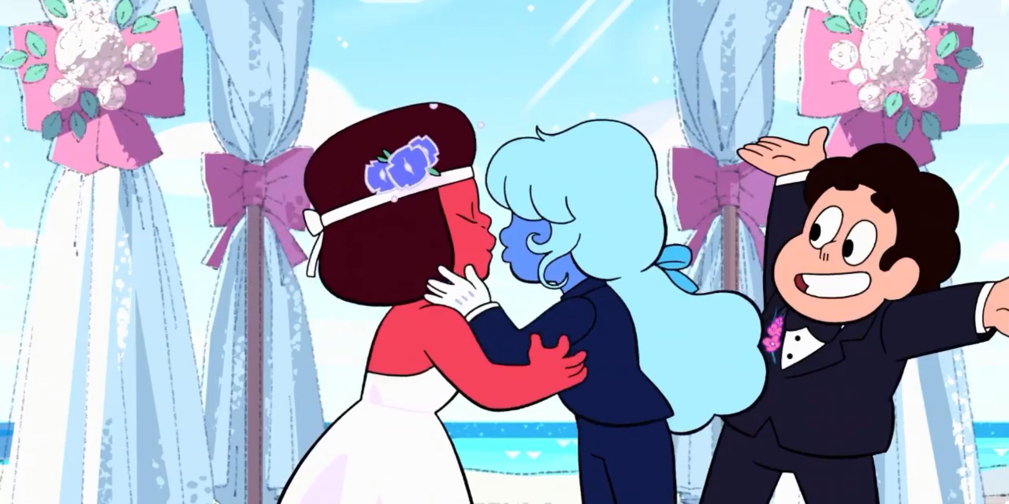 Le mariage de Ruby et Sapphire dans 'Steven Universe'.