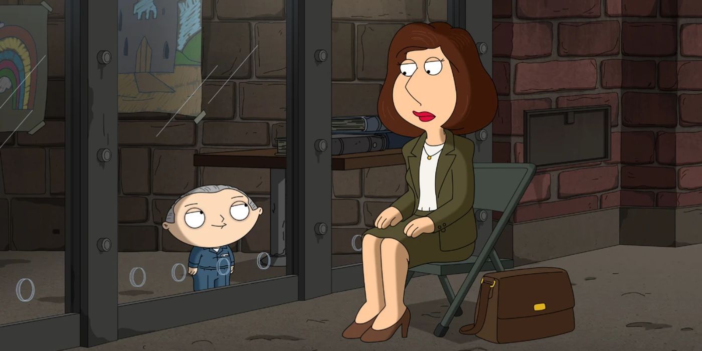 Stewie et Lois dans l'épisode des Oscars de Family Guy