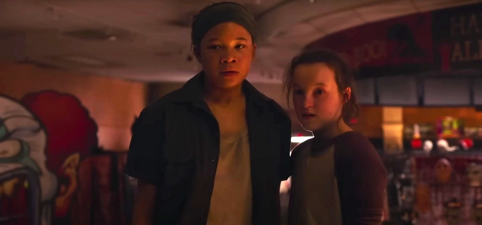 Storm Reid and Bella Ramsey in the Last of us