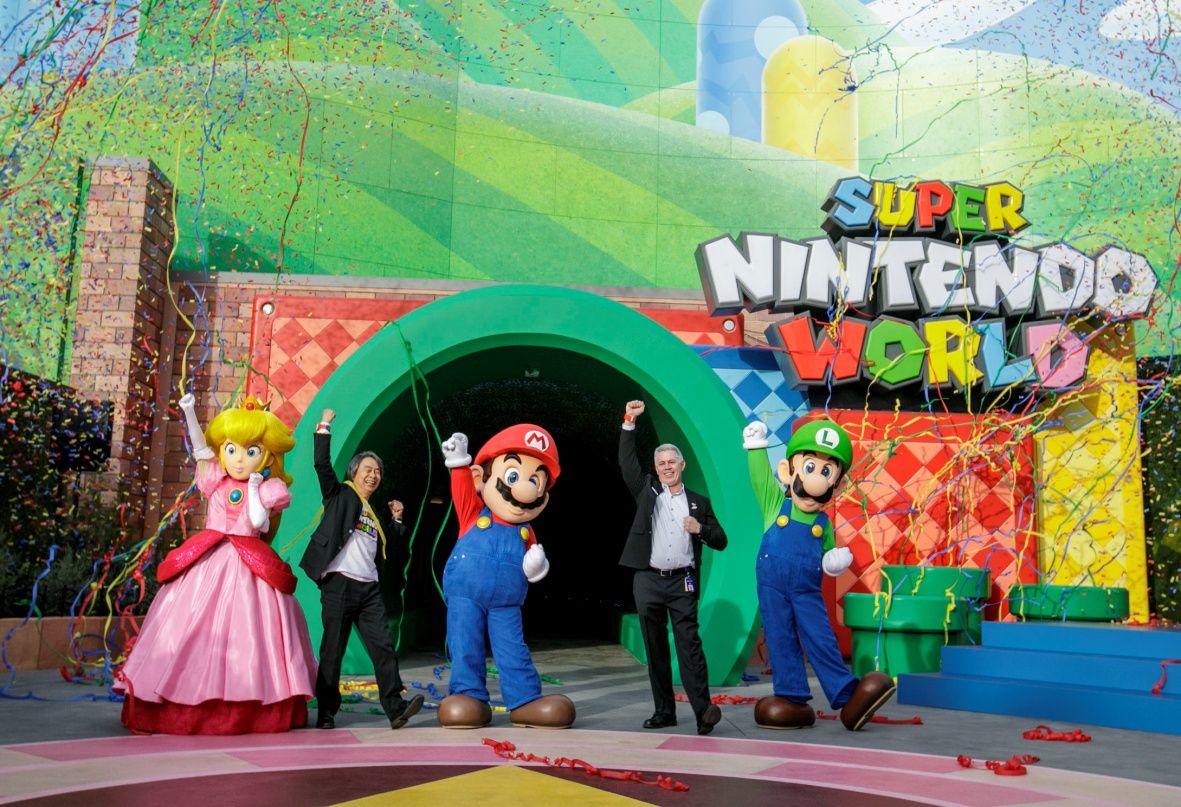 Super Nintendo World grand opening at Universal Studios Hollywood on February 17, 2023