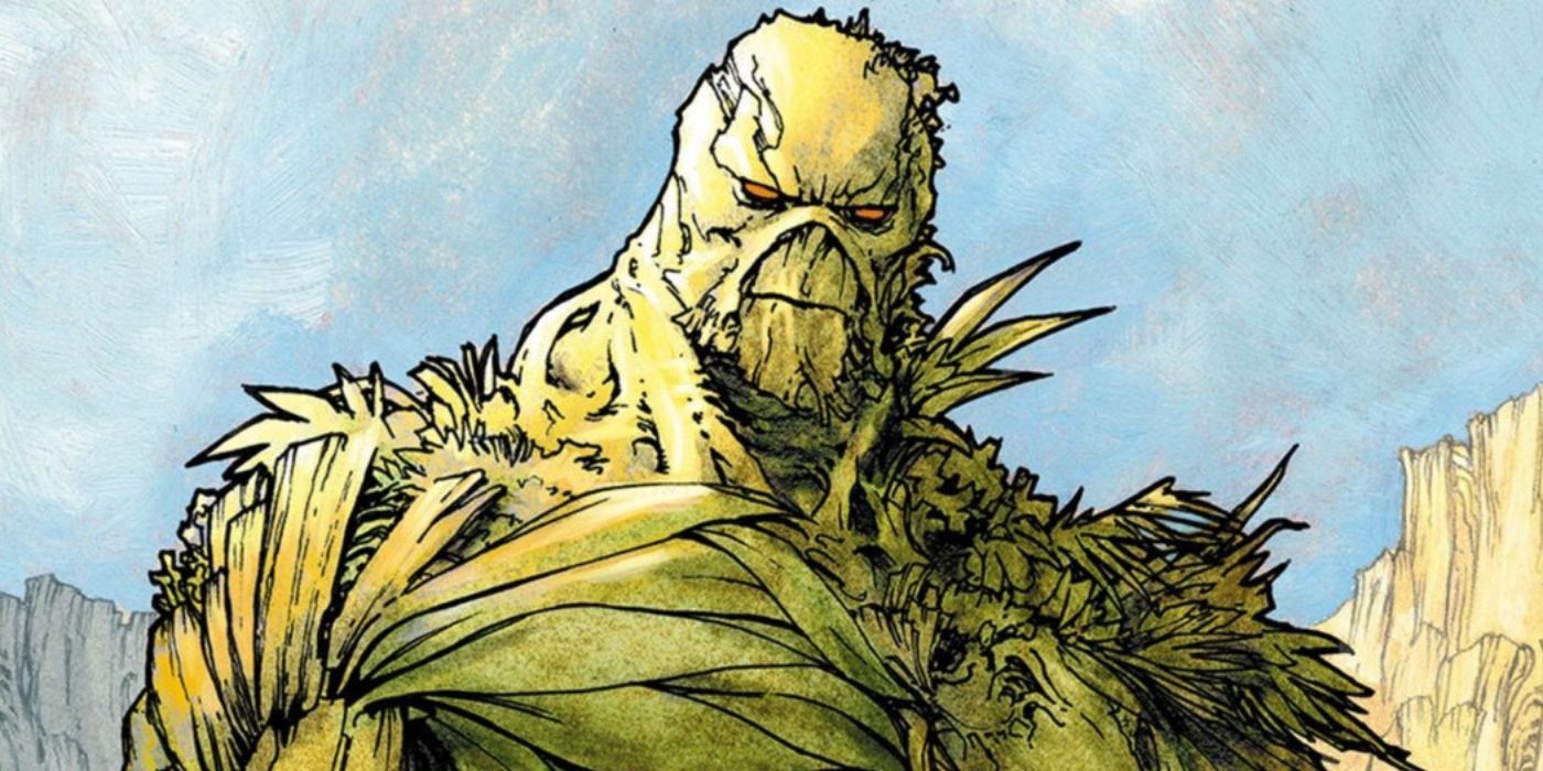 Swamp Thing standing in the daylight