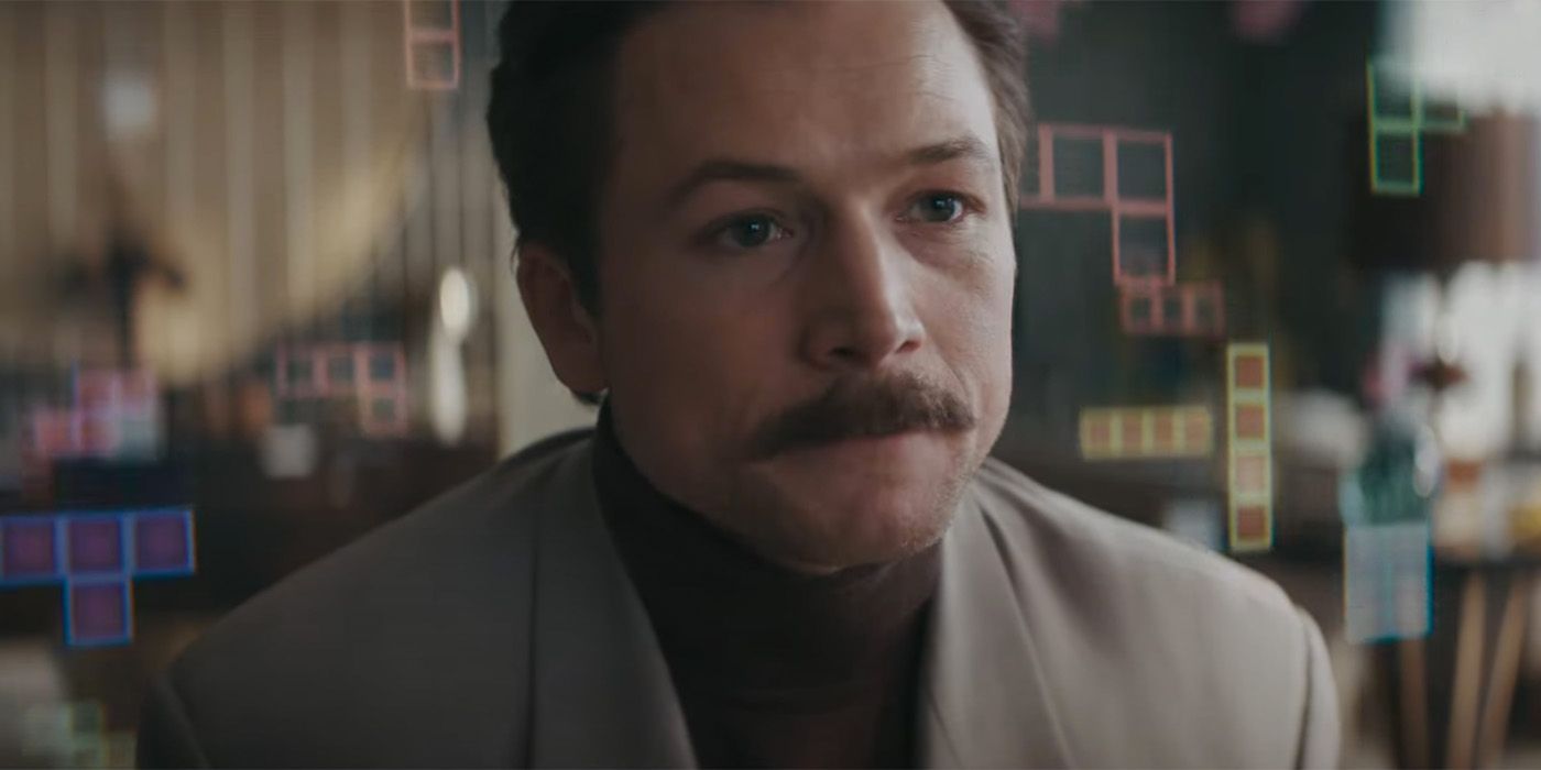 Taron Egerton dans le rôle de Henk Rogers dans Tetris