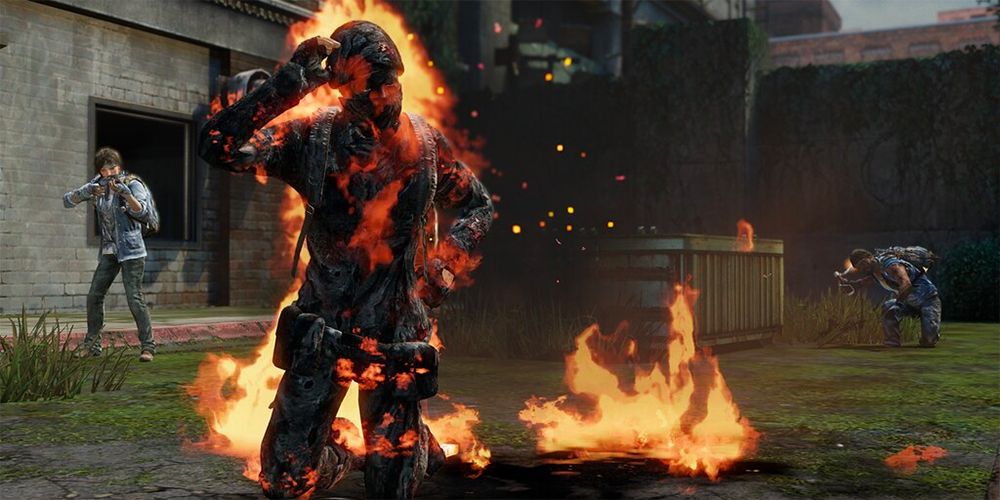 Membakar tubuh di video game The Last of Us