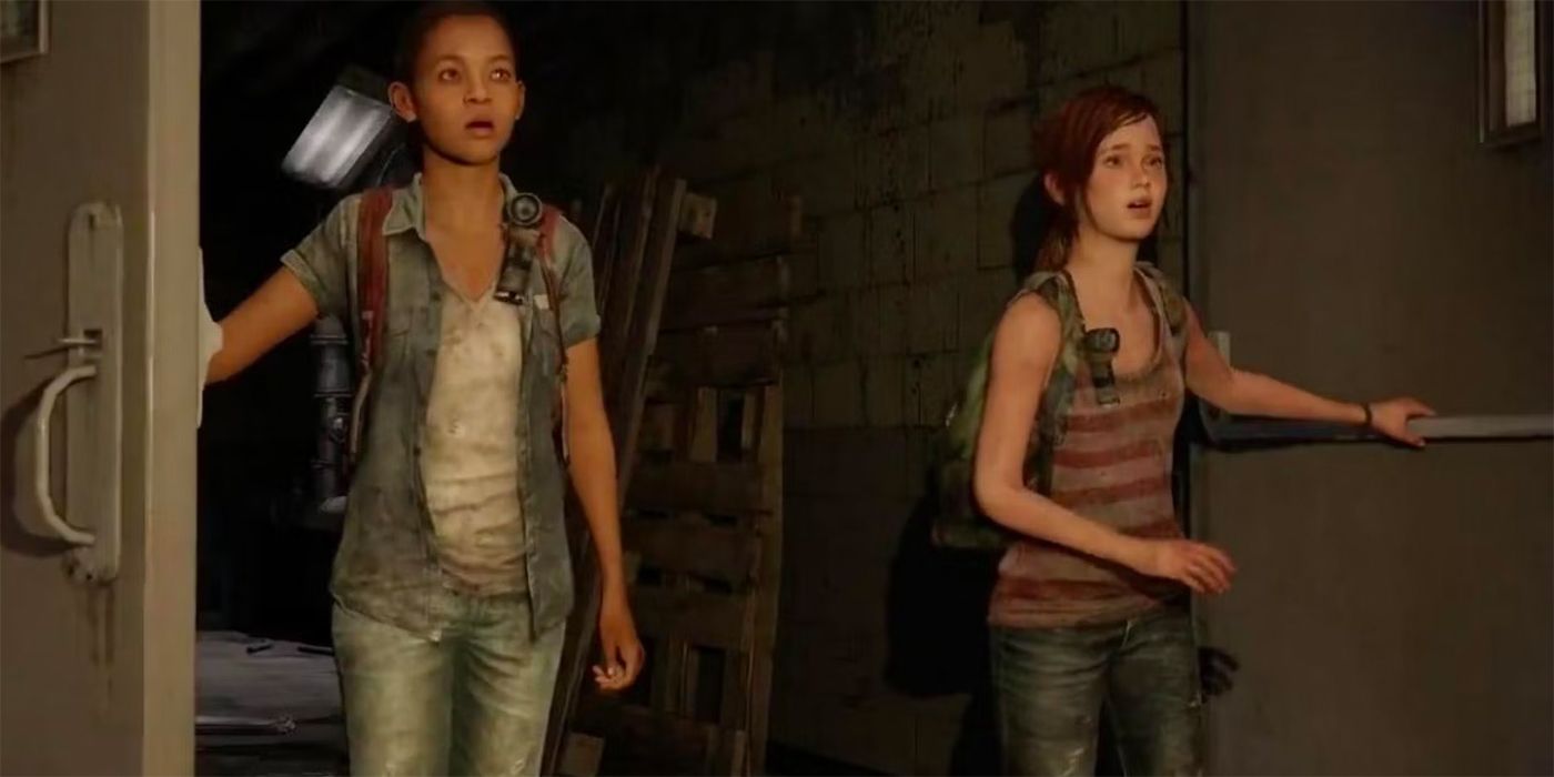 Ellie dan Riley dalam The Last of Us: Left Behind