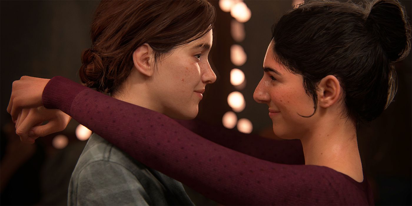 Ellie and Dina dancing in The Last of Us Part II