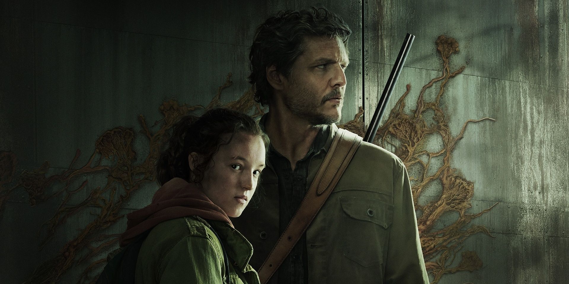 Pedro Pascal and Bella Ramsey in The Last of Us