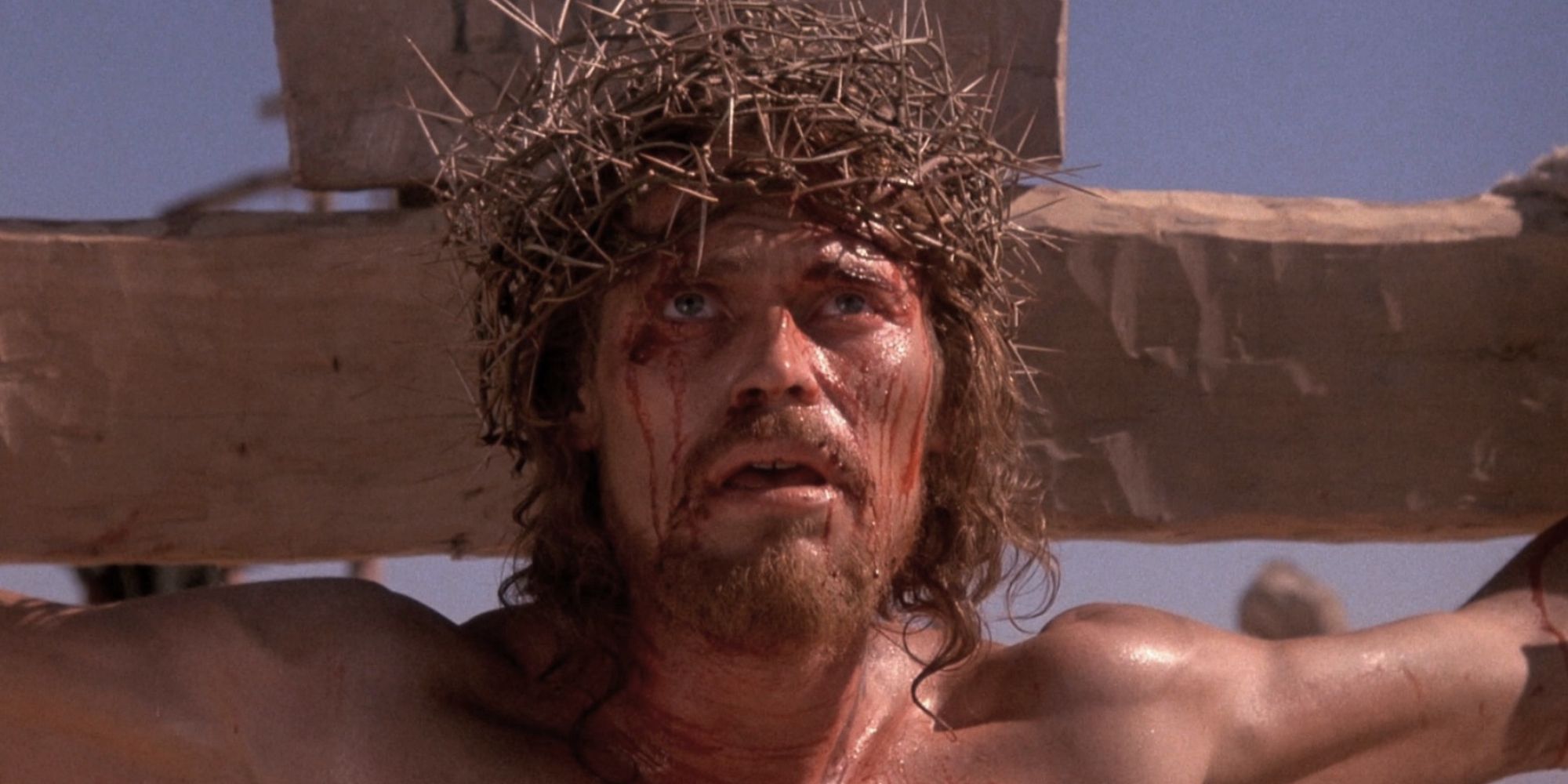 Jesus at the cross in The Last Temptation of Christ - 1988