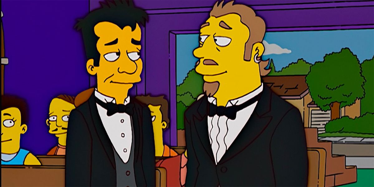 Pasangan gay menikah di The Simpsons Season 16 Episode 10 
