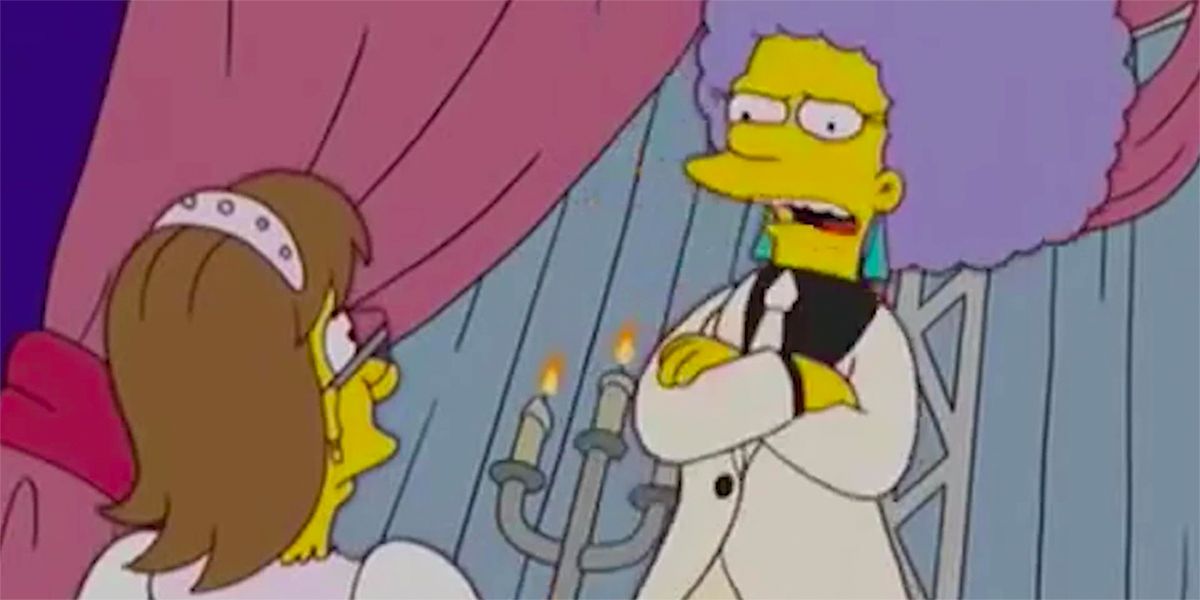 Patty menegur Veronica di The Simpsons Season 16 Episode 10 